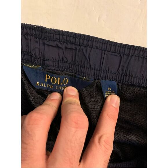 Polo Ralph Lauren P67 athletic swish pants navy men's size medium - Picture 4 of 4